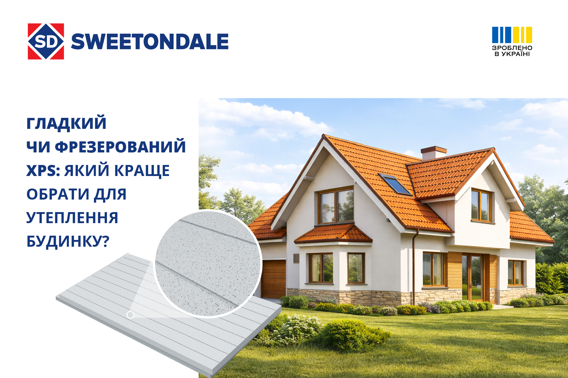 Гладкий чи фрезерований XPS: який краще обрати для утеплення будинку?