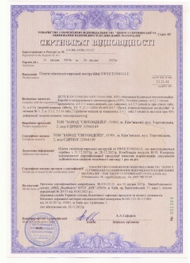 Сертифікат відповідності CARBON SOLID дійсний до 20.12.2025