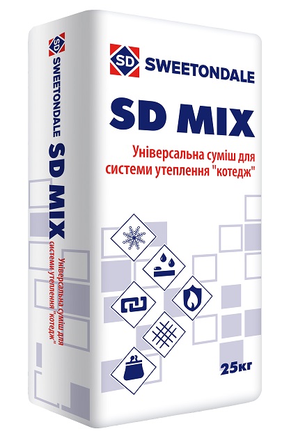 SD MIX Універсальна суміш для системи утеплення "котедж"